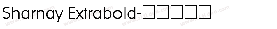 Sharnay Extrabold字体转换